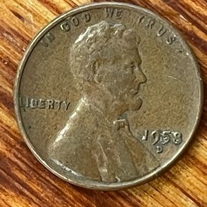 1958 D wheat penny